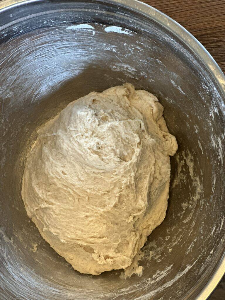 bread dough in bowl